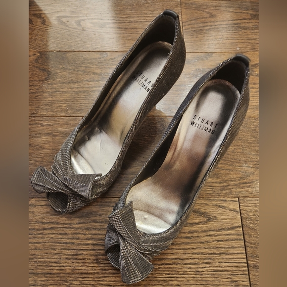 Stuart Weitzman kitten heels sparkly - Picture 2 of 4